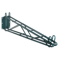 Eagle Group DWB24-VG 24" Deep Double Wall Mounting Bracket for Adjoining Green Epoxy Wire Shelving