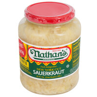 Nathan's Famous 32 oz. New York Fresh Cut Sauerkraut - 12/Case