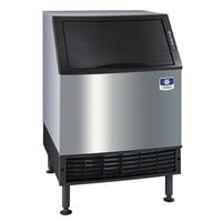 Manitowoc UDF0240A NEO 26 inch Air Cooled Undercounter Dice Cube Ice Machine with 90 lb. Bin - 208V, 215 lb.