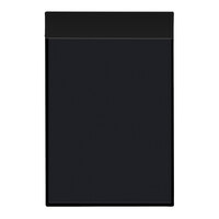 H. Risch Inc. MMB-LTH Tuxedo Leather 5 1/2 inch x 8 1/2 inch Customizable Single View Hardback Magnetic Menu Board