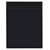 H. Risch Inc. MMB-LTH Tuxedo Leather 8 1/2 inch x 11 inch Customizable Single View Hardback Magnetic Menu Board