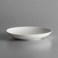 Schonwald 9381328 WellCome 27 oz. Cream Deep Coupe Porcelain Organic Plate / Bowl - 6/Case