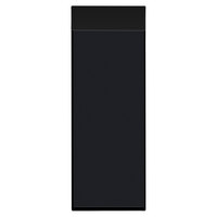 H. Risch Inc. MMB-LTH Tuxedo Leather 4 1/4 inch x 14 inch Customizable Single View Hardback Magnetic Menu Board