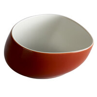 Schonwald 9383163-63010 WellCome 11 oz. Red Porcelain Organic Bowl - 6/Case