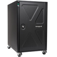 Kensington K64415NA 26 3/8 inch x 21 3/4 inch x 32 1/2 inch AC12 Black Security Chromebook / Tablet Charging Cabinet