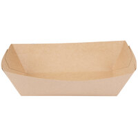 Bagcraft Packaging 300700 5 lb. EcoCraft Grease-Resistant Natural Kraft Food Tray - 500/Case
