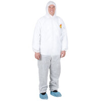 Premium White Disposable Polypropylene Coveralls with Hood