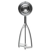Vollrath 47151 #10 Round Stainless Steel Squeeze Handle Disher - 3.13 oz.
