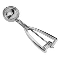 Vollrath 47153 #16 Round Stainless Steel Squeeze Handle Disher - 2 oz.