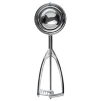 Vollrath T7206 #6 Round Stainless Steel Squeeze Handle Disher - 5.33 oz.
