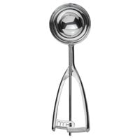 Vollrath 47150 #8 Round Stainless Steel Squeeze Handle Disher - 4 oz.