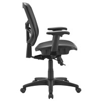 Alera ALEEL42B18 Elusion Series Mid-Back Black Air Mesh Swivel / Tilt Office Chair