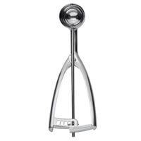 Vollrath 47159 #60 Round Stainless Steel Squeeze Handle Disher - 0.56 oz.