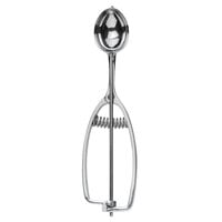 Vollrath 47172 #30 Oval Stainless Steel Squeeze Handle Disher - 0.94 oz.