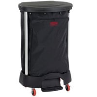 Rubbermaid Premium 30 Gallon Step-On Linen Hamper with Executive Black Linen Hamper Bag