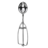 Vollrath 47169 #14 Oval Stainless Steel Squeeze Handle Disher - 2.31 oz.