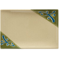 GET 138-TD Japanese Traditional 8 inch x 5 1/2 inch Rectangular Plate - 12/Case