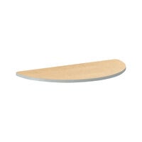 HON SH3060ENDK Build 60 inch x 30 inch Half Round Natural Maple Laminate Table Top
