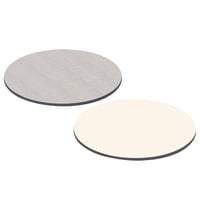 Alera ALETTRD36WG 36 inch White / Gray Round Reversible Laminate Table Top