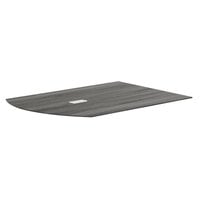 Safco MNMT72STLGS Medina 72 inch x 48 inch Gray Steel Laminate Conference Table top Half-Section