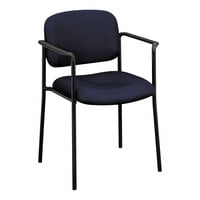 HON VL616VA90 Basyx VL616 Series Stackable Navy Fabric Guest Chair
