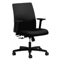 HON IT105CU10 Ignition Series Black Fabric Low-Back Task Chair