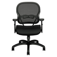 HON Wave Black Mesh / Sandwich Mesh Mid-Back Office Chair