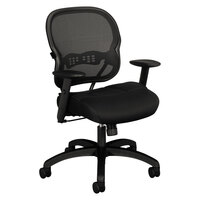 HON Wave Black Mesh / Sandwich Mesh Mid-Back Office Chair