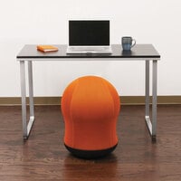 Safco 4760OR Zenergy Orange Mesh Swivel Ball Chair