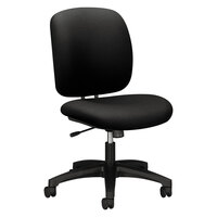 HON 5902CU10T ComforTask Series Black Fabric Swivel Task Chair