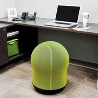 Safco 4760GN Zenergy Green Mesh Swivel Ball Chair
