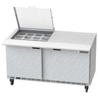 Beverage-Air SPE60HC-12M-CL Elite 60" 2 Door Mega Top Refrigerated Sandwich Prep Table