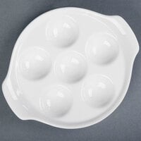 CAC ESD-8 8 1/2" White China Escargot Dish - 24/Case