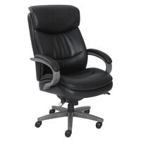 La-Z-Boy 48961A Woodbury Black Leather Big and Tall Executive Office Chair