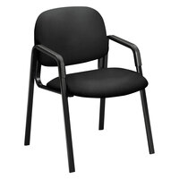 HON 4003CU10T 4000 Series Solutions Seating Black Fabric Guest Chair
