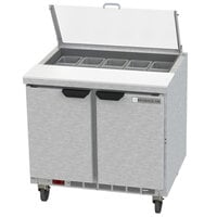 Beverage-Air SPE36HC-10-CL Elite 36" 2 Door Refrigerated Sandwich Prep Table