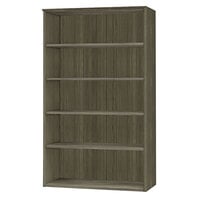 Safco MVB5LGS Medina Series Gray Steel Laminate 5-Shelf Bookcase - 36 inch x 13 inch x 68 inch