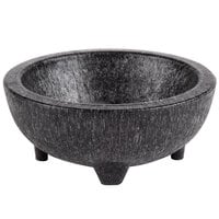 HS Inc. NHS1039 2.5 oz. Charcoal Polypropylene Pequeno Molcajete - 24/Case