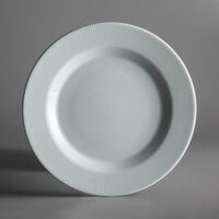 Schonwald 9400024-62987 Connect Radial 9 1/2 inch Continental White Porcelain Plate with Rim - 6/Case