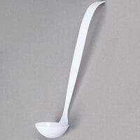 Fineline Platter Pleasers 3306-WH 2 oz. White Polystyrene Disposable Ladle - 48/Case
