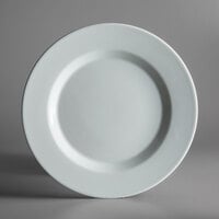 Schonwald 9400029-62987 Connect Radial 11 3/8 inch Continental White Porcelain Plate with Rim - 6/Case