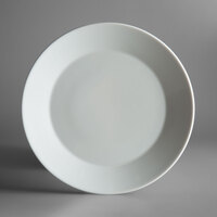 Schonwald 9401228 Connect 11 inch Continental White Porcelain White Porcelain Plate with Wide Rim - 6/Case