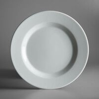 Schonwald 9400027-62987 Connect Radial 10 5/8 inch Continental White Porcelain Plate with Rim - 6/Case