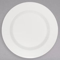 Schonwald 9400029 Connect 11 3/8 inch Continental White Porcelain Plate with Rim - 6/Case