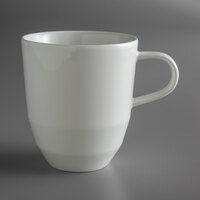 Schonwald 9125582 Allure 10.75 oz. Bone White Porcelain Coffee Mug - 6/Case