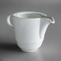 Schonwald 9124730 Allure 10 oz. Bone White Porcelain Creamer - 6/Case