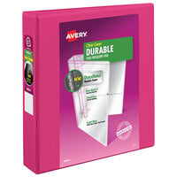 Avery® 17833 Pink Durable View Binder with 1 1/2" Slant Rings