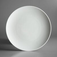 Schonwald 9121227 Allure 10 5/8 inch Bone White Porcelain Coupe Plate - 6/Case