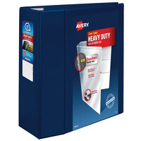 Avery 79806 Navy Blue Heavy-Duty View Binder with 5 inch Locking One Touch EZD Rings