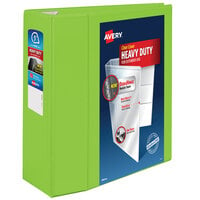 Avery® 79815 Chartreuse Heavy-Duty View Binder with 5" Locking One Touch EZD Rings